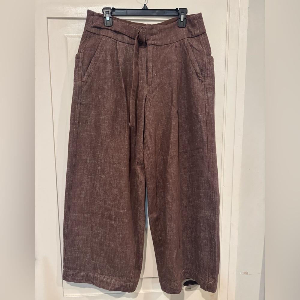 NWT Free People Brown Wide Leg Pants - 100% Cotton